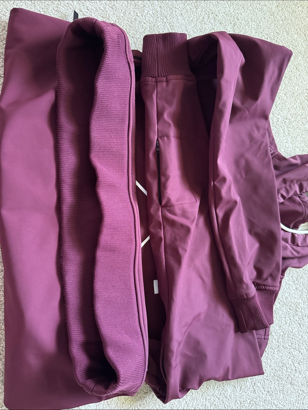 DOPE Men's Burgundy Pullover Hoodie with White Logo - Picture 5 of 5